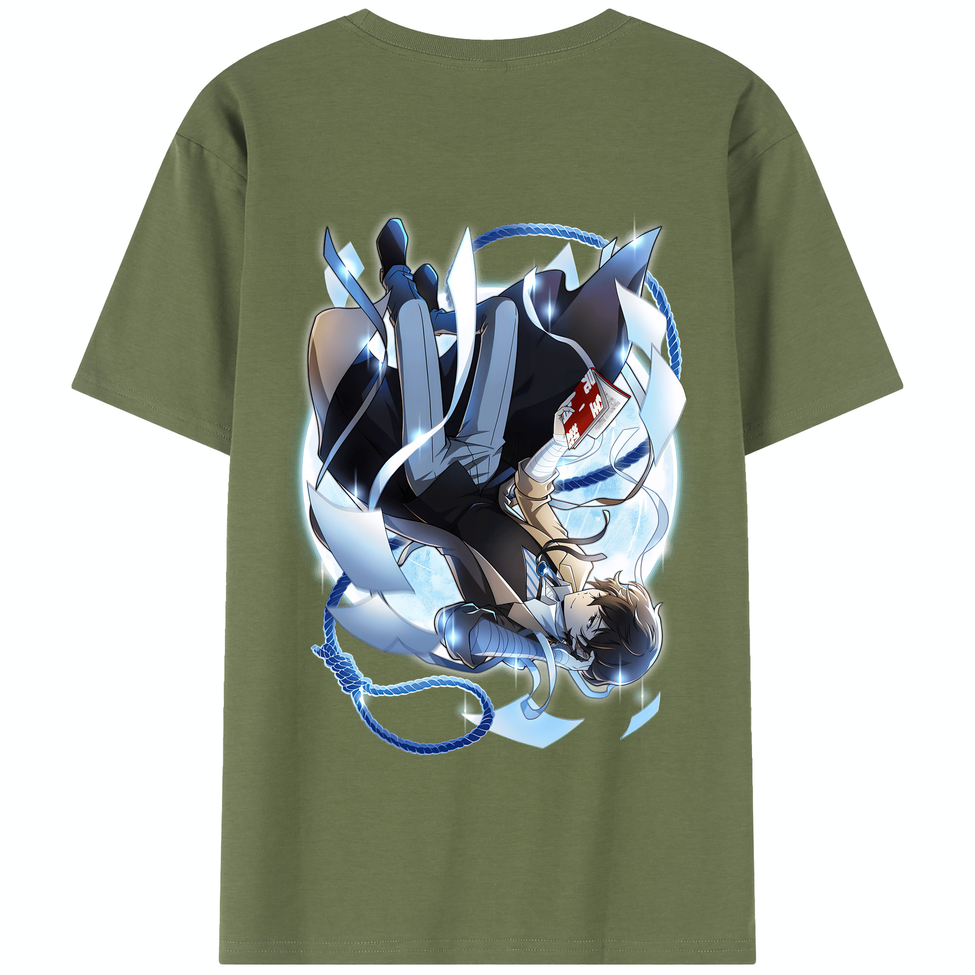 （画像用） 文豪ストレイドッグス Bungo Stray Dogs 綿100％半袖Tシャツ（背面プリント）